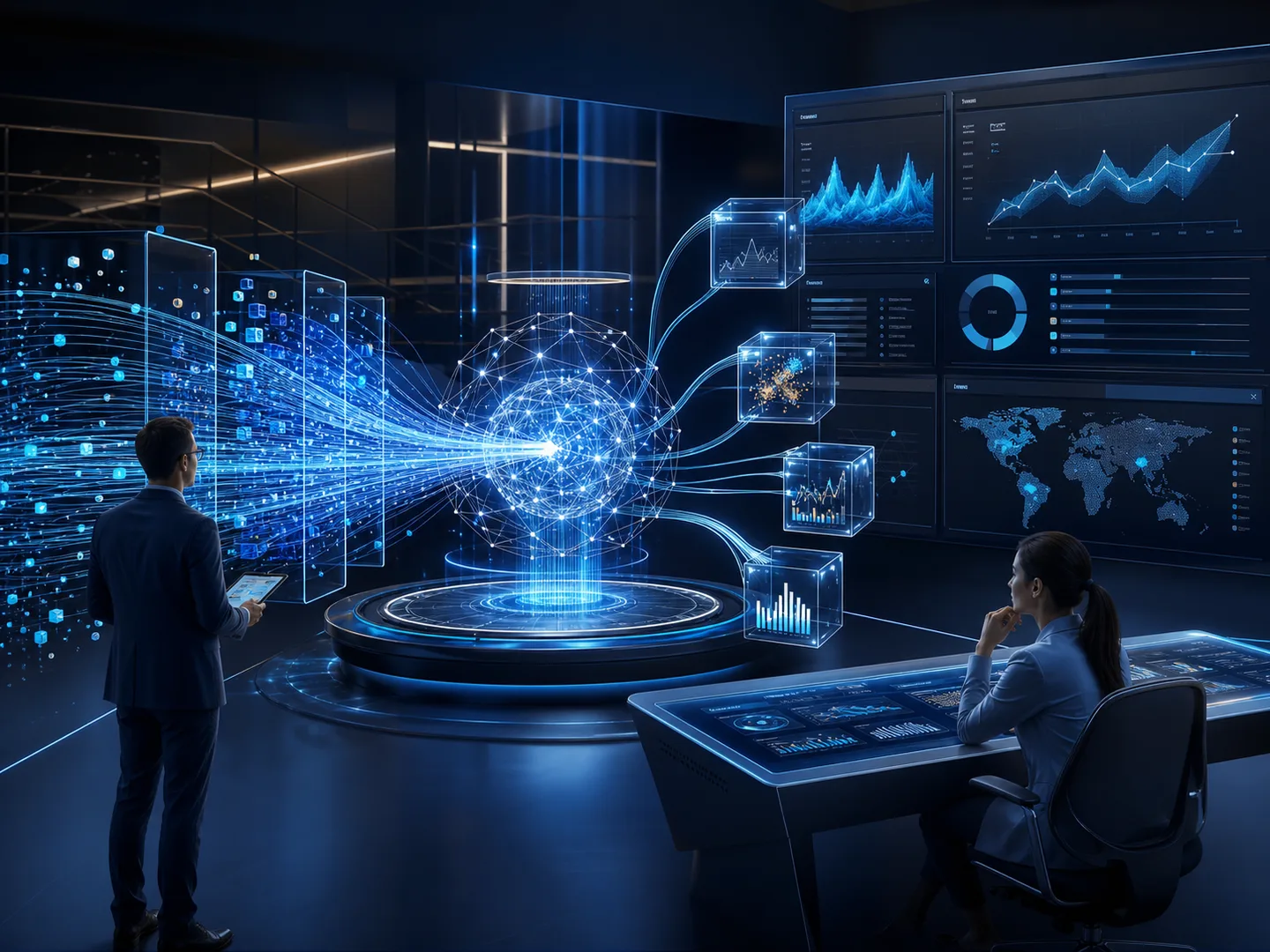 Data science and analytics illustration