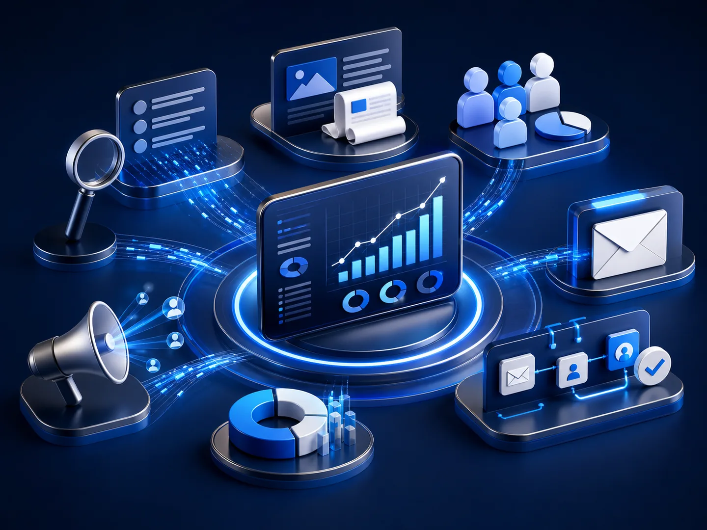 Digital marketing illustration